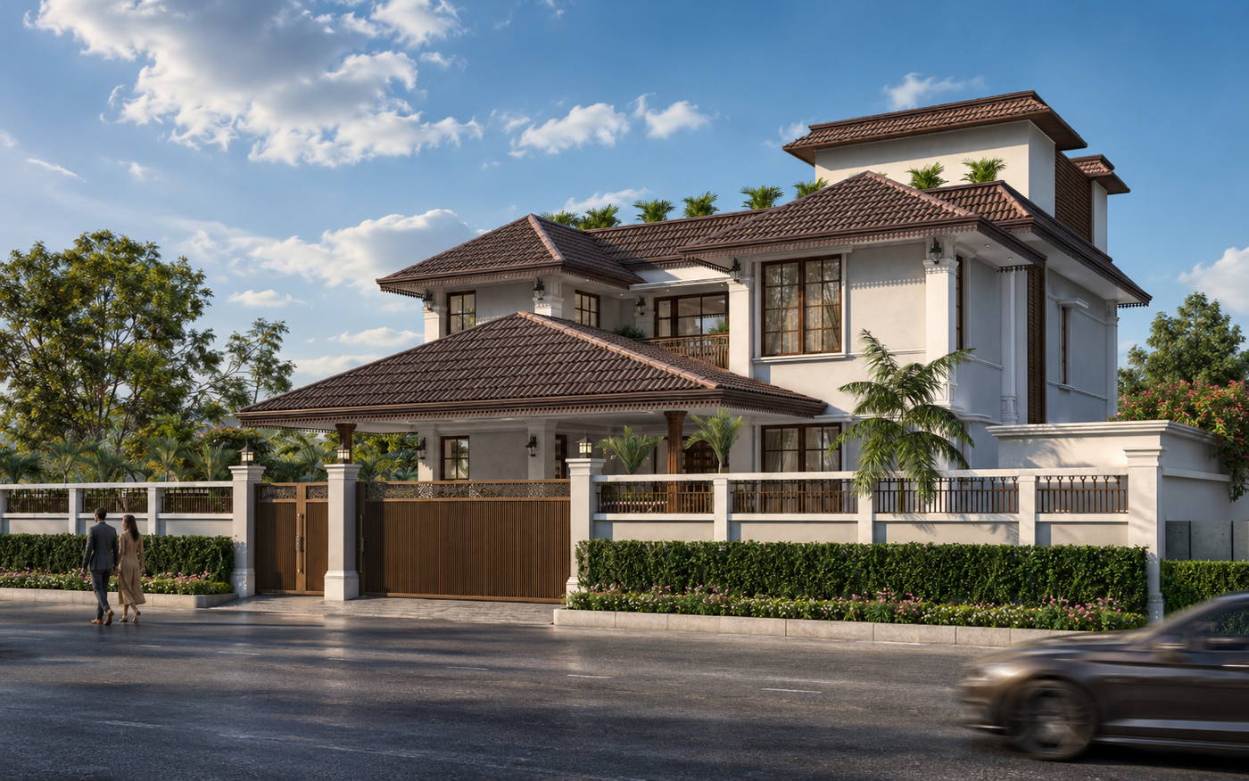Villa, Vembakkam, day view